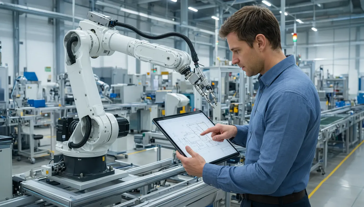 Typical workcell in operation