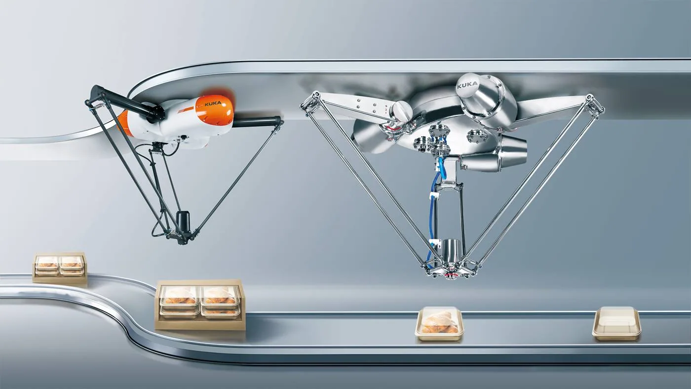 Hygienic Delta robots performing high-speed sorting